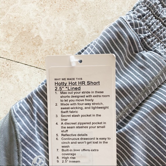 NWT LULULEMON HIGH RISE HOTTY HOT Hype Stripe - Picture 3 of 3